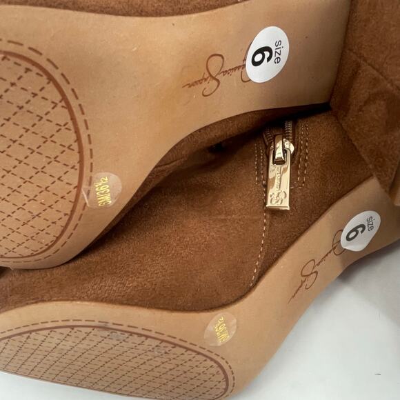 JESSICA SIMPSON Akemi Boots Size 6 Over the Knee Faux Suede Pull On NWOT Tan - Picture 15 of 16